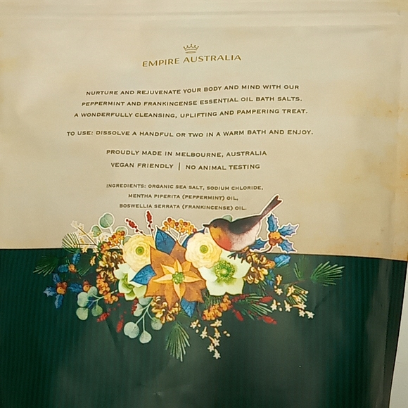 Empire Australia peppermint and frankincense bath salts - Picture 2 of 2